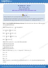 Đề thi học kì 1 Toán 11 Cánh diều - Đề số 10